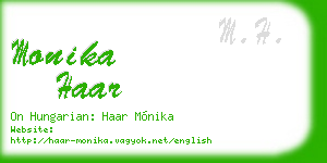 monika haar business card